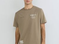 Футболка с принтом, Бежевый