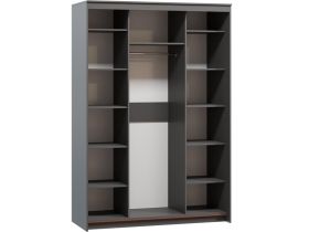 Шкаф-купе Тебар 3-150x220 Графитовый без зеркал