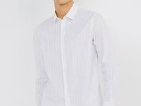 Рубашка в полоску, Белый