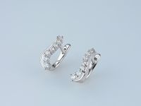 Серьги из белого золота с бриллиантами э4701сг07210007