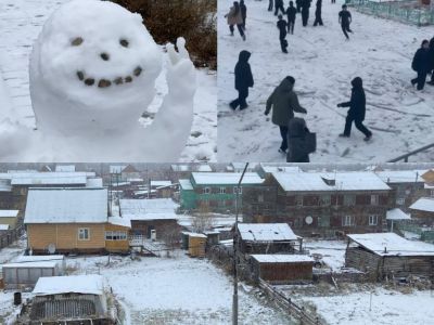 Фото и видео: в Покровске выпал первый снег