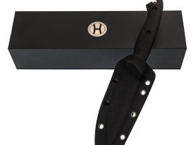 Туристический нож Honor Ranger, сталь D2 с гравировкой, рукоять черный G10