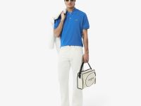 Мужское поло Lacoste из смеси эластичного органического хлопка