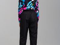 Брюки текстильные с полиуретановым покрытием утепленные флисом для девочек