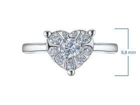 Классическое кольцо из белого золота э4712кц04200698_white