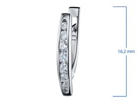 Серьги из белого золота с бриллиантами э0901сг08200109