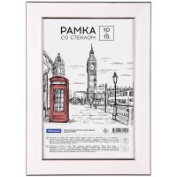 Рамка пластиковая OfficeSpace "Color" 10*15 см, розовый