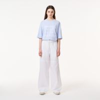 Женские хлопковые брюки Lacoste свободного кроя