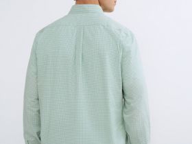 Рубашка в клетку виши, Зеленый