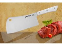 Нож-топорик кухонный для мяса Samura "HARAKIRI" (SHR-0040W) 180 мм, сталь AUS-8, рукоять ABS пластик, белый