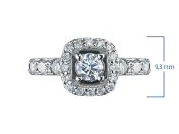 Кольцо из белого золота э4012кц08167300_white