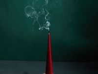 Свеча Поместье/Estate, красная