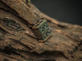 Бусина для темляка Коловрат, бронза