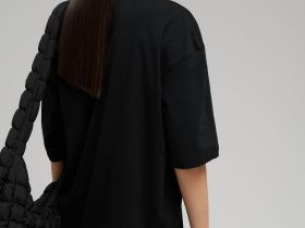 Футболка свободного кроя из джерси