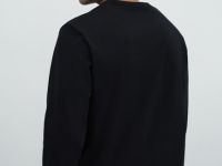 Лонгслив из хлопка, Черный