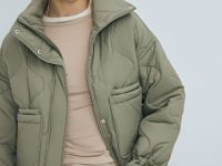 Утеплённая короткая куртка, Желтый