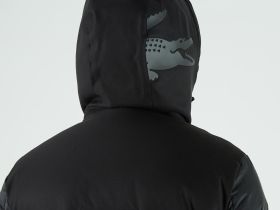 Мужская двусторонняя стеганая куртка Lacoste свободного кроя с подкладкой