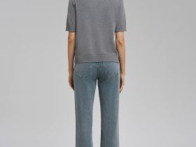 Легкий кардиган прямого кроя с коротким рукавом