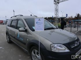 В Якутске на Комсомольской площади представили технику на газомоторном топливе