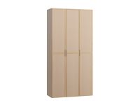Распашной шкаф Флавир 3-120x250 Букле Кремовый