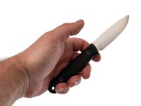 Туристический нож Маус, сталь AUS-10Co, рукоять черный G10, конвекс