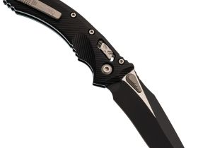 Складной нож Microtech Amphibian, сталь М390 с покрытием, рукоять алюминий, черный