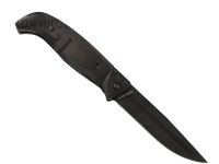 Складной нож Финка Ладога, сталь 65Х13, черный клинок