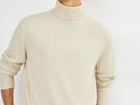Базовый джемпер с содержанием шерсти, Бежевый