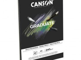 Альбом-склейка для смешанных техник Canson "Graduate BLACK" A4 20 л 240 г