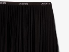 Длинная плиссированная юбка Lacoste с эластичной талией