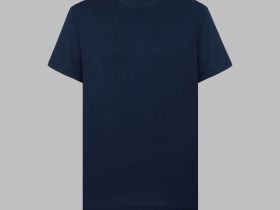 Футболка прямого кроя из мерсеризованного хлопка