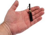 Темляк с бусиной "Череп малый", бронза