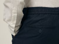 Брюки широкого кроя с добавлением льна