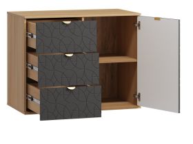Тумба Монблан 93x76 Ритм Графитовый