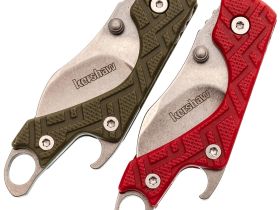 Набор из двух складных ножей KERSHAW Cinder, сталь 3Cr13MoV, рукоять термопластик GFN, красный/зеленый