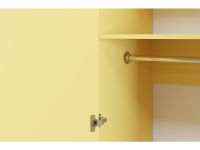 Распашной шкаф Изи 2-100x220 Желтый/Розовый