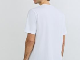 Футболка с текстовым принтом, Белый