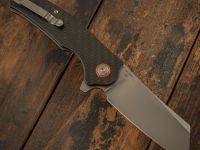 Складной нож CJRB Crag, сталь D2, рукоять карбон