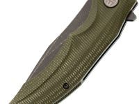 Складной нож Petrified Fish Hairtail, сталь K110, рукоять микарта