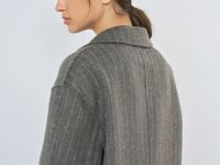 Однобортный жакет, Коричневый