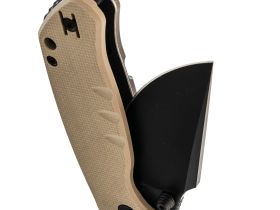 Нож Barmaley Knives Seadevil, сталь D2, рукоять G10/сталь, песочный