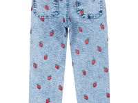 Брюки текстильные джинсовые для девочек (джегинсы)