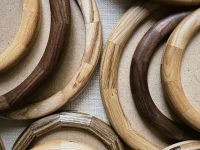 Рамка круглая KK/home, ручная работа, d15, карагач