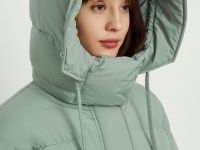 Пуховое пальто со съемным капюшоном