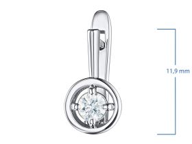 Серьги из серебра э0612сг04203000