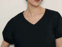 Платье А-силуэта с коротким рукавом