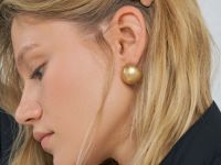 Серьги с эффектом античного золота, Золотой