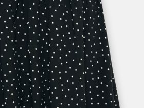 Сарафан силуэта трапеция с принтом в горошек