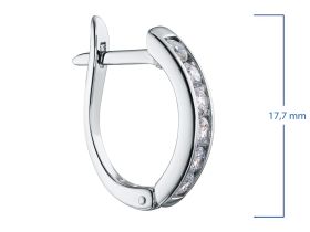 Серьги из белого золота э4712сг08183900
