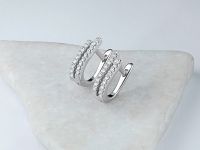 Серьги из белого золота с бриллиантами э0901сг09200109